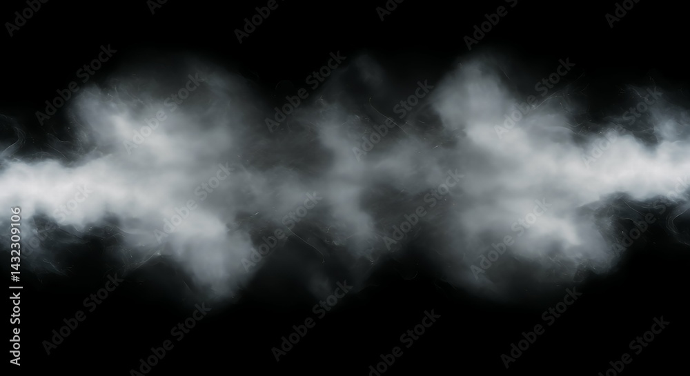 Obraz premium Atmospheric moisture overlay effect vapor overlay effect atmospheric effect vapor texture overlays presented isolated black misty atmospheric moisture effect fume overlay vapor overlay atmospheric