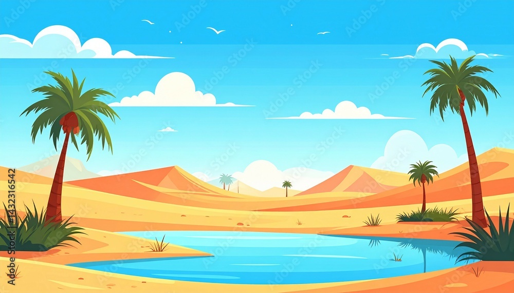 Fototapeta premium tropical beach with palm trees and sun