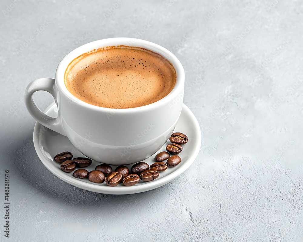 Fototapeta premium Espresso Coffee on Gray Stone