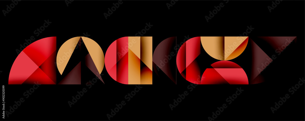 Φωτογραφία Abstract typography spells Adobe