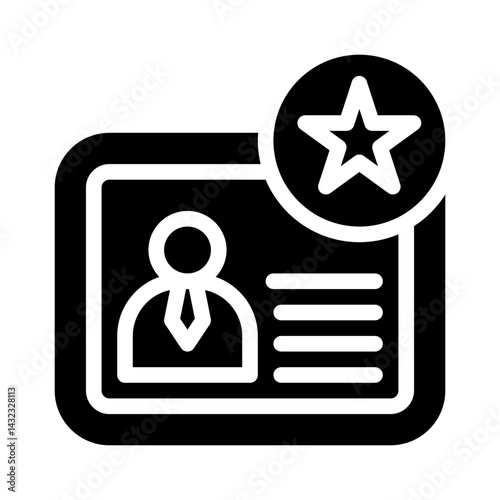 premium membership glyph icon