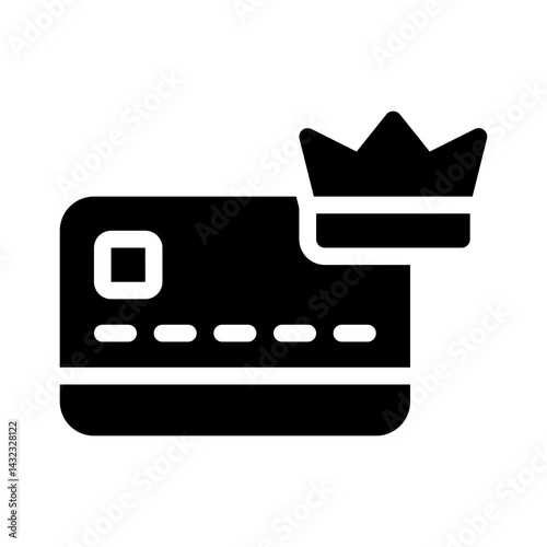 premium membership glyph icon