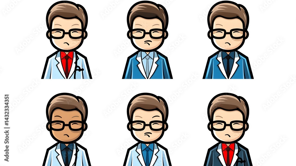 Fototapeta premium Professional vector illustration of a sadly church doctor pictogram