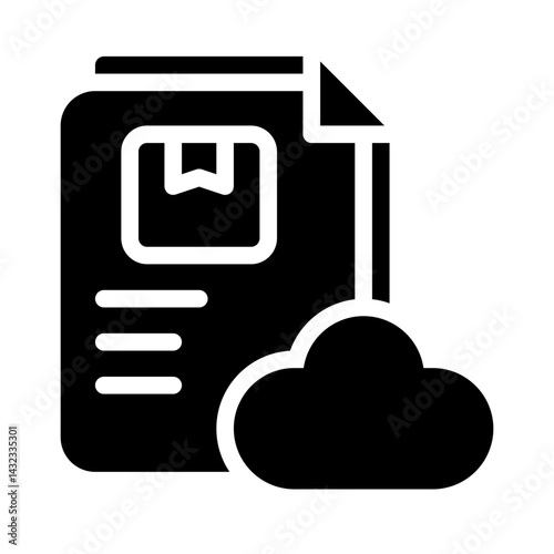 cloud inventory glyph icon