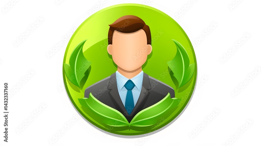 Eco Green Manager Badge Interface Toolbar Icon Vect 2 - Eco-Friendly Environmental Conservation Design Element Stock Image Eco Green Manager Badge Interface Toolbar Icon Vect 2 - Eco-Friendly Environmental Conservation Design Element Stock Image