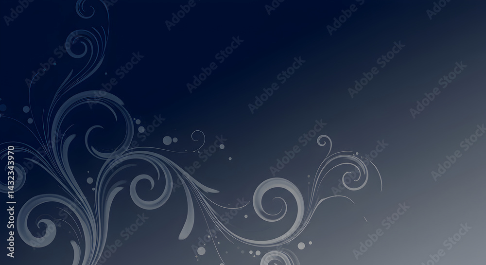 Elegant Blue Gradient With Floral Elements For Backgrounds And Templates Elegant Blue Gradient With Floral Elements For Backgrounds And Templates