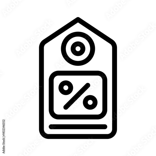 discount tag line icon