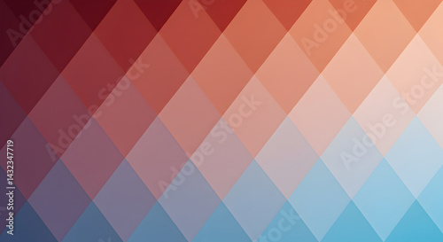 Wallpaper Mural Harmonious Gradient of Tiled Diamonds in Warm and Cool Pastel Palette Torontodigital.ca