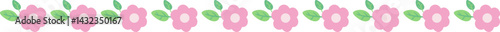 꽃 띠 장식 일러스트