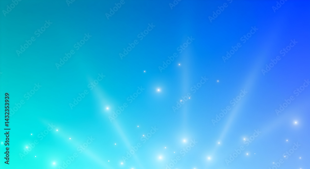 Obraz premium Radiant Light Bursts Emanating On Dreamy Gradient Background Abstract