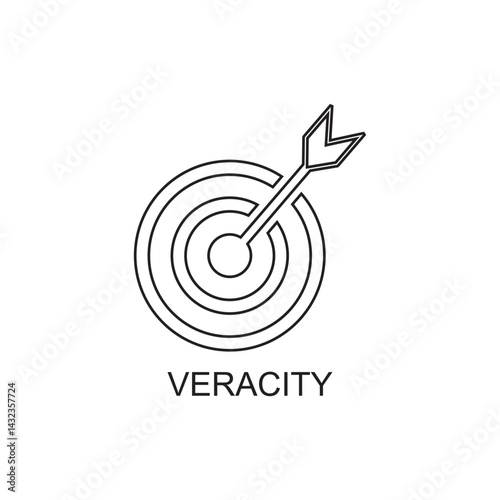 veracity icon , analyze icon vector