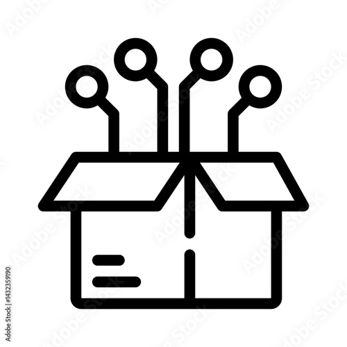 cyber monday line icon