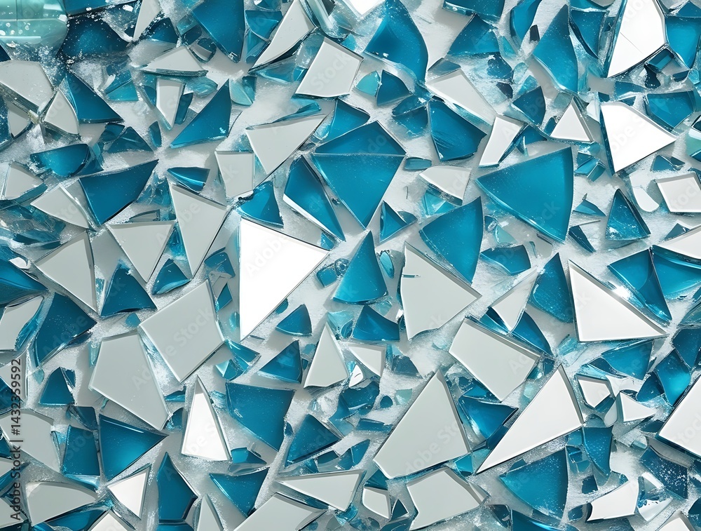 Abstract Shattered Blue Glass Explosion on a White Surface, Representing Fragility and Disintegration. Capturing the Moment of Breakage in a Beautifully Detailed, Broken Glass Scene.
Abstract Shattered Blue Glass Explosion on a White Surface, Representing Fragility and Disintegration. Capturing the Moment of Breakage in a Beautifully Detailed, Broken Glass Scene.