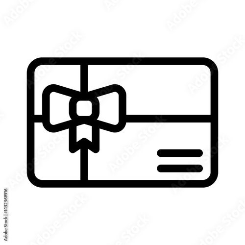 loyalty gift line icon