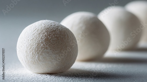 Obraz na płótnie Delicate Daifuku Closeup Minimalist Style Food Photography Soft Lighting Artistic Concept w salonie
