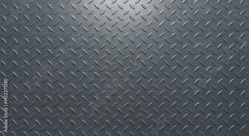 Industrial Metal Plate With Diamond Pattern For Abstract Backgrounds