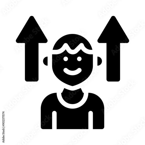 loyalty level glyph icon