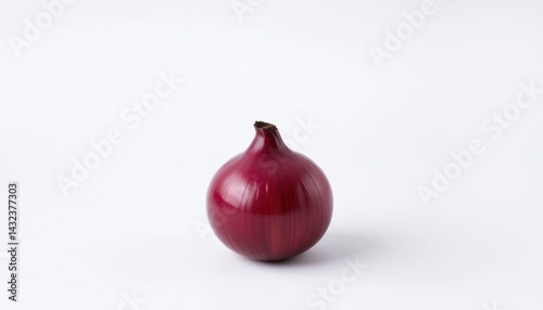 Red onion, single, studio shot