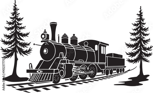 Train Silhouette SVG | Vintage Locomotive Vector Clipart

Steam Engine Train SVG | Railroad Silhouette Design

Classic Train Vector | Transportation SVG Cut File

Train Locomotive Silhouette | Retro R