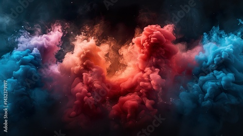 Vibrant online marketplace showcasing colorful diverse products, artistic watercolor splashes enhancing visual appeal and creativity   HD 8K wallpaper Photographic Image