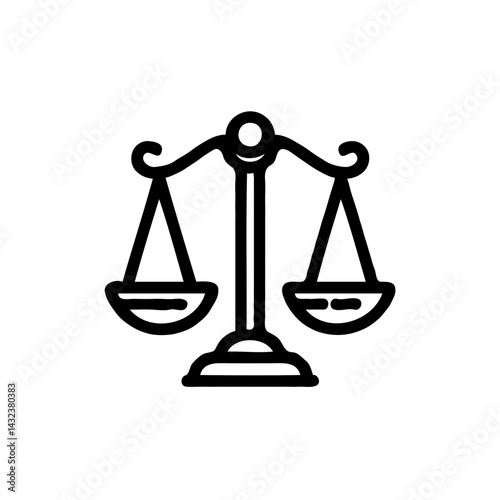 Scales of Justice Symbol Representing Fairness and Balance  
