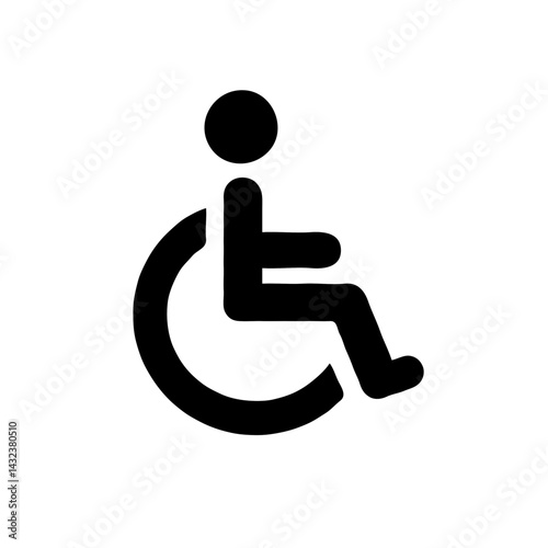 Wheelchair symbol representing accessibility  