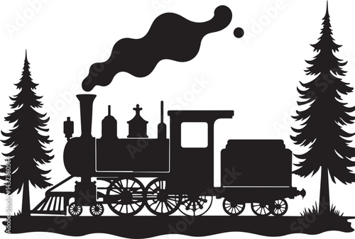 Train Silhouette SVG | Vintage Locomotive Vector Clipart

Steam Engine Train SVG | Railroad Silhouette Design

Classic Train Vector | Transportation SVG Cut File

Train Locomotive Silhouette | Retro R