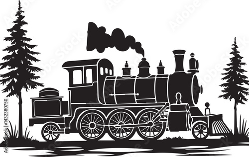 Train Silhouette SVG | Vintage Locomotive Vector Clipart

Steam Engine Train SVG | Railroad Silhouette Design

Classic Train Vector | Transportation SVG Cut File

Train Locomotive Silhouette | Retro R