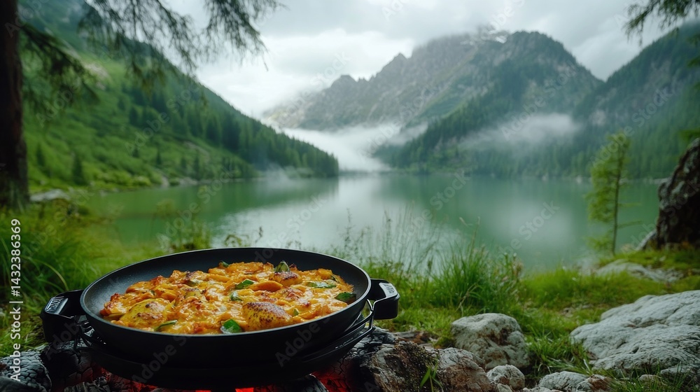 Mountain Lake Cooking Outdoors Mountain Lake Cooking Outdoors