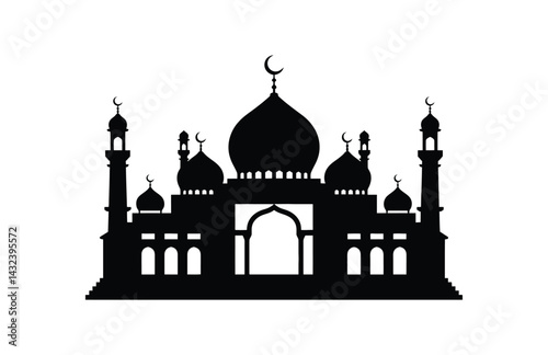 A black mosque vector illustration

