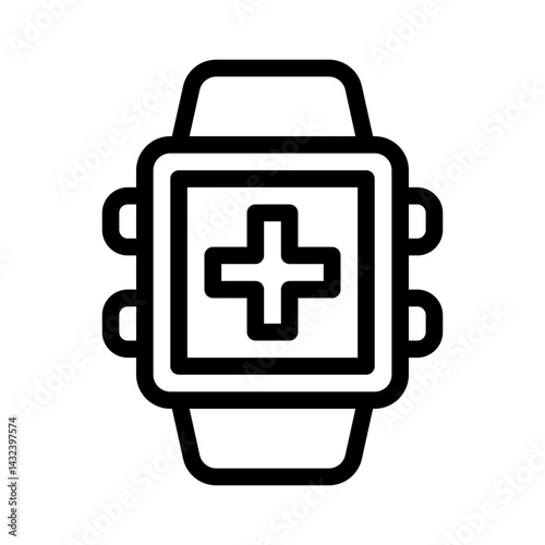 wearable tracker line icon