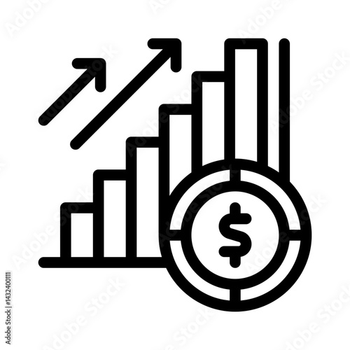 affiliate sales line icon