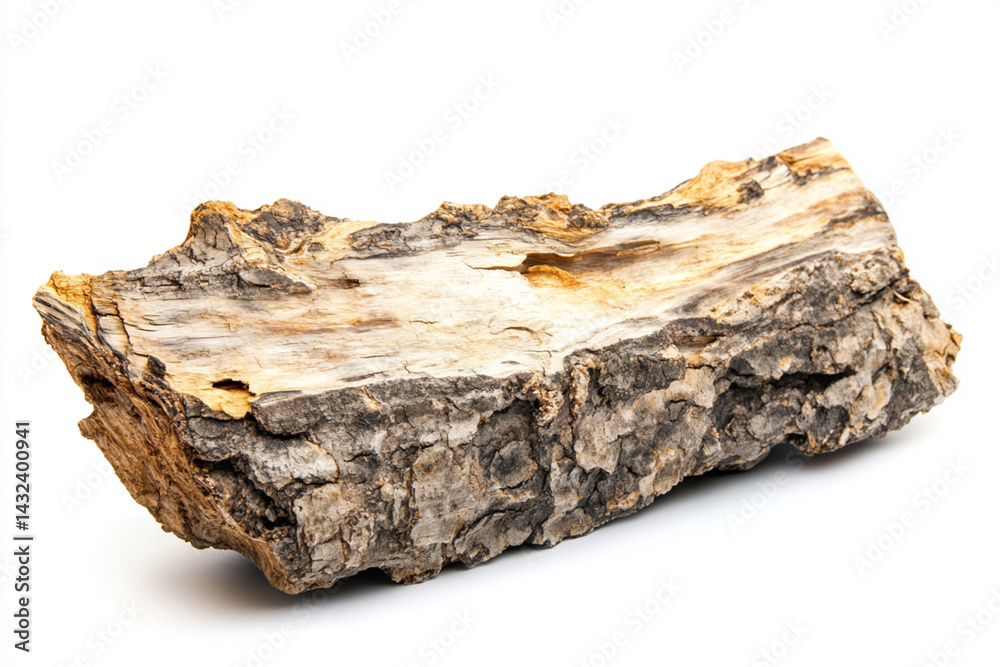 Fototapeta premium Aged tree bark with visible cracks and texture.