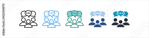 Stakeholder Icon In Different Style Vector