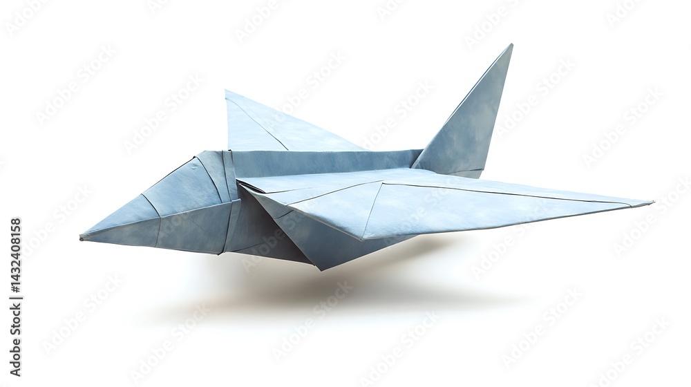 Paper plane isolated on a white background. Origami paper airplane. Paper plane isolated on a white background. Origami paper airplane.