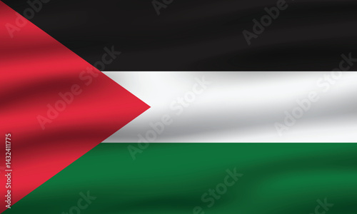 illustration of palestine flag waving banner background Free Download illustration of palestine flag waving banner background - GFXLoad
