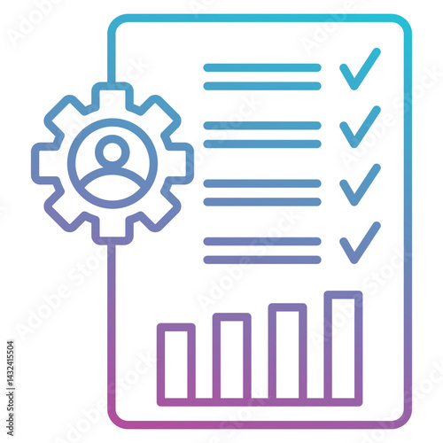 internal auditing icon element for design