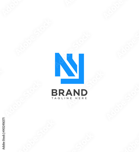 Free Download Modern NY Letter Logo Design Brand Identity Template - GFXLoad