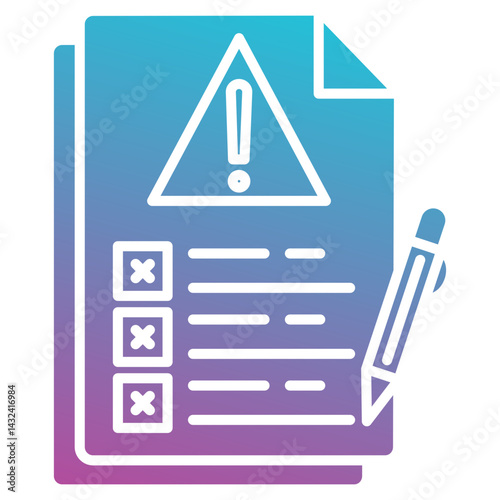 risk icon element for design