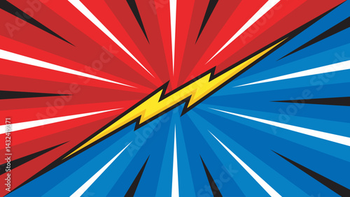 Blank comic cartoon background. empty dialog background. Comic background cartoon style