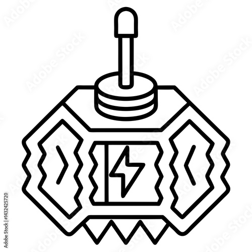 Electric Circuit Board Icon Vector Design