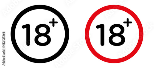 18 Plus Simple vector icons illustrations for graphic design.