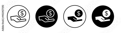Borrower Simple vector icons illustrations for graphic design.