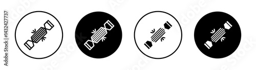 Christmas cracker Simple vector icons illustrations for graphic design.