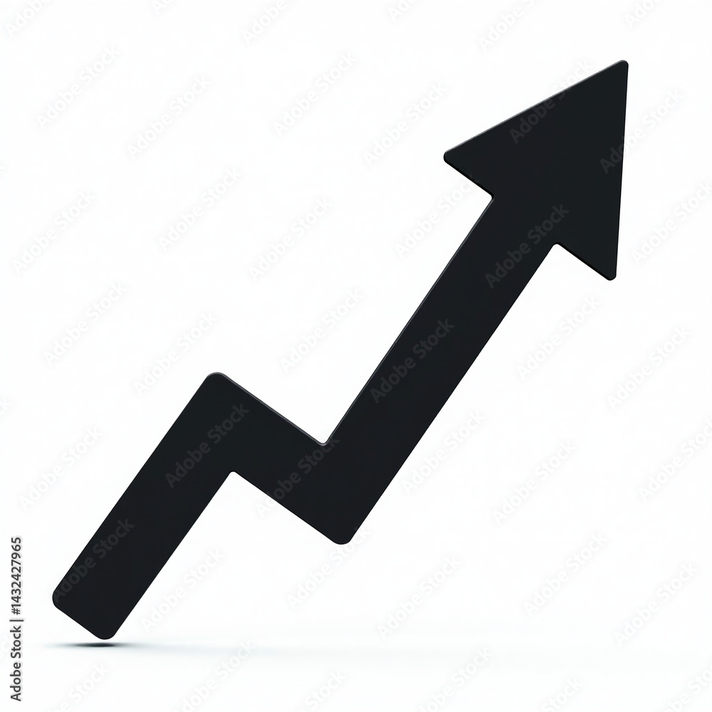 Curved black arrow up, long direction symbol, isolated PNG Curved black arrow up, long direction symbol, isolated PNG