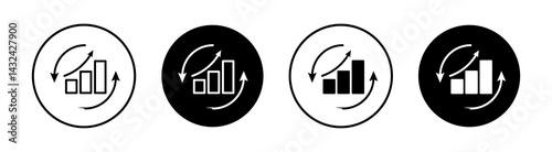 Continuous improvement Simple vector icons illustrations for graphic design.
