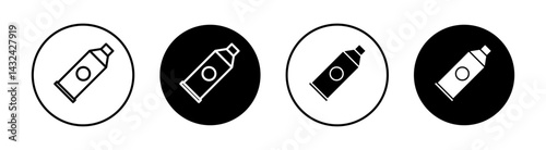 Cream tube Simple vector icons illustrations for graphic design.