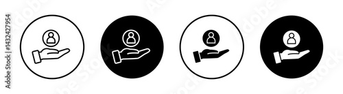 Customer retention Simple vector icons illustrations for graphic design.
