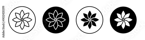 Flowers Simple vector icons illustrations for graphic design.