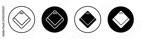 Handkerchief Simple vector icons illustrations for graphic design.